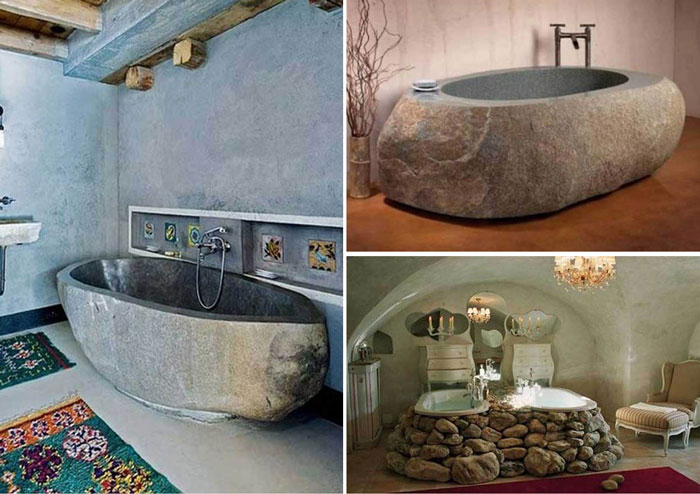 Подборка ванн из натурального камня