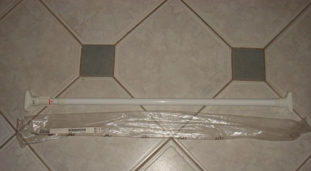 Телескопическая штанга для шторы в ванну 80-140см