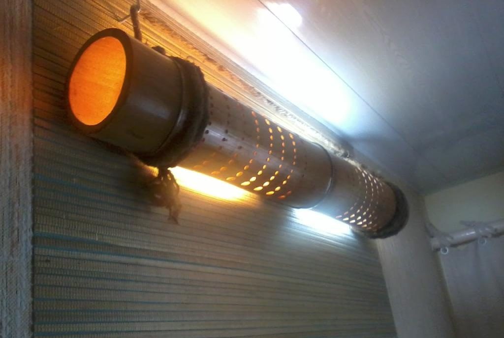 Бамбуковый светильник, пример