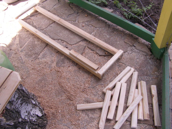 Делаем деревянную решетку на пол