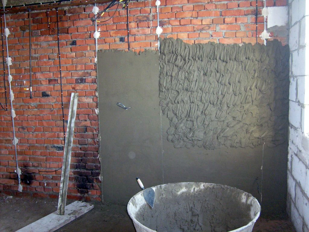 Цементная штукатурка стен