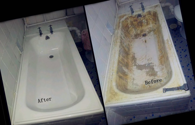 Реставрация металлической ванны