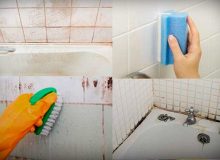 Как убрать налет с плитки в ванной