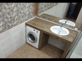 Столешница для ванной комнаты своими руками: выбор материала и самостоятельное изготовление