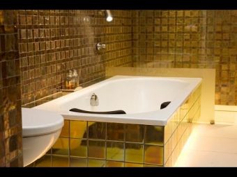 Ванная комната в золотом цвете: лучшие дизайнерские сочетания