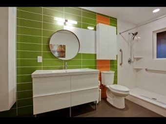 Зеленая ванная комната: идеи, сочетание цветов, фото